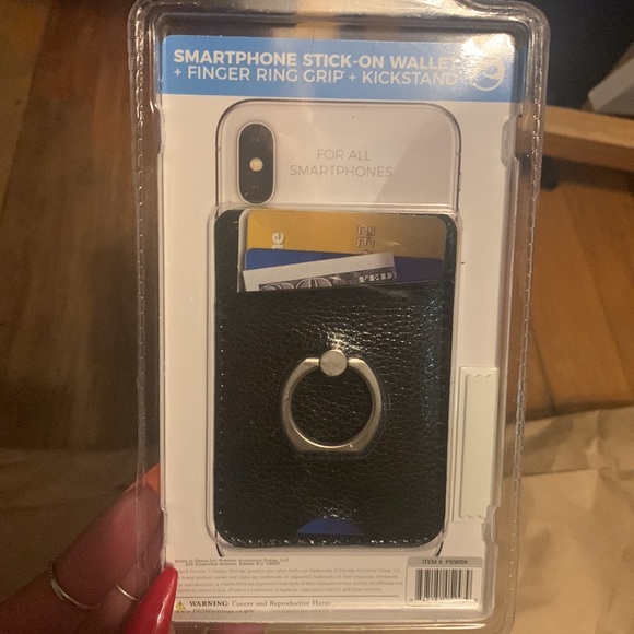 NIB Phone wallet + ring grip + stand! - Picture 4 of 4